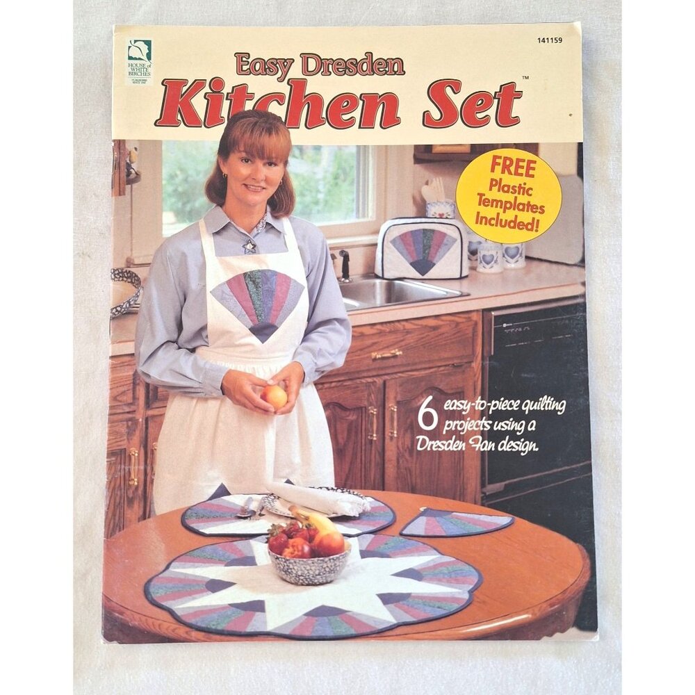Easy Dresden Kitchen Quilting Booklet 6 Quilting Projects & Plastic Templates